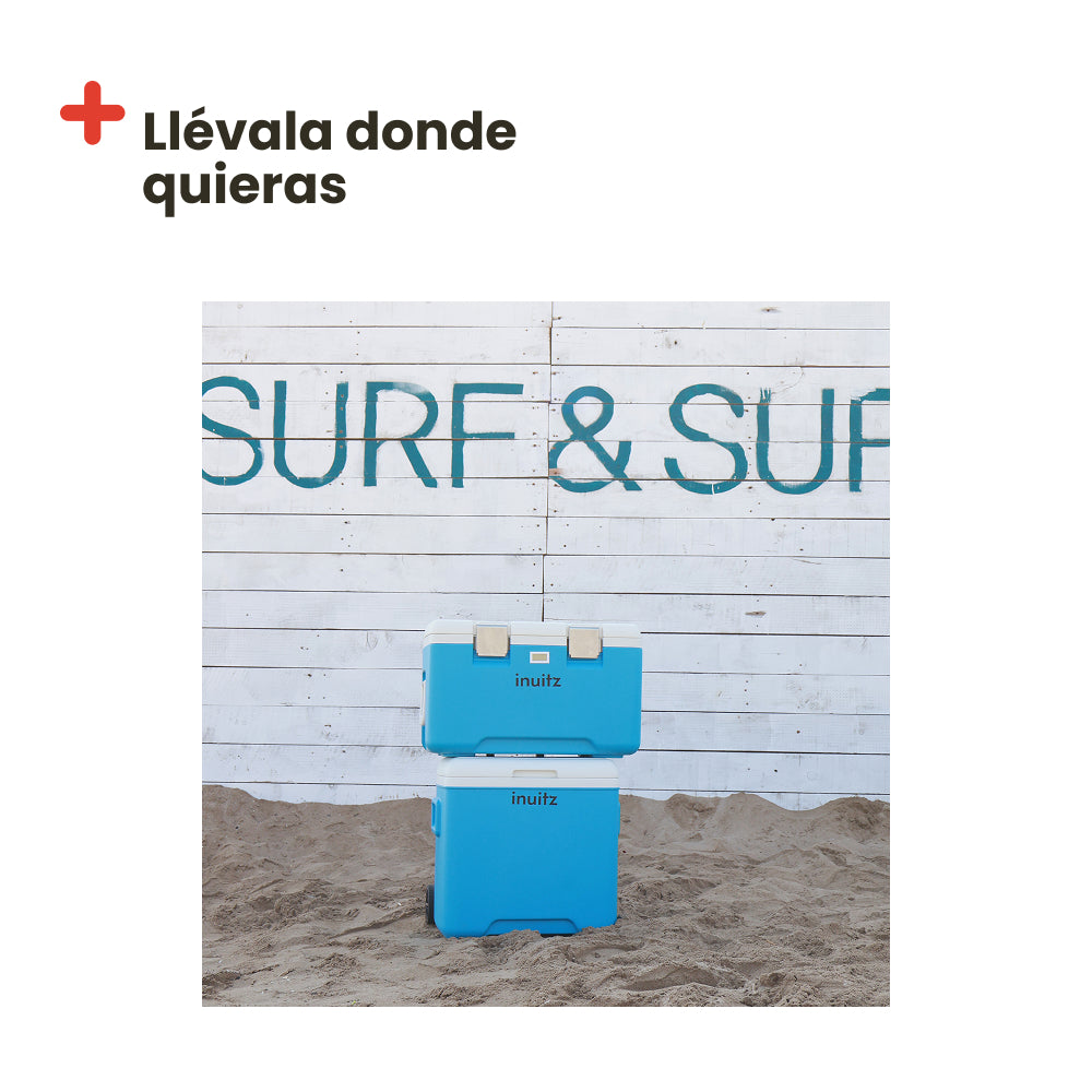 Nevera Portátil con Ruedas INUITZ Island Roller 30 Litros Azul