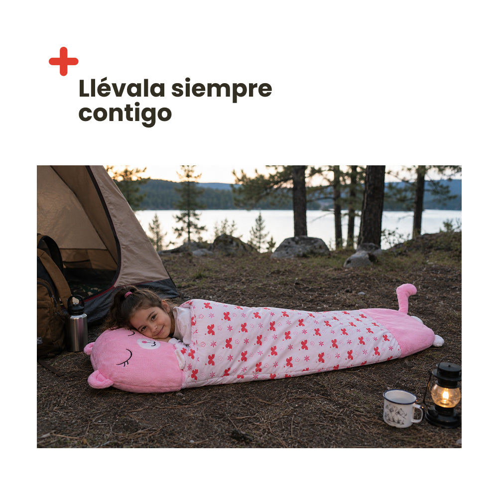 Children's Cotton Sleeping Bag 160x60 – Lightweight, Comfortable, and Safe (Shark)