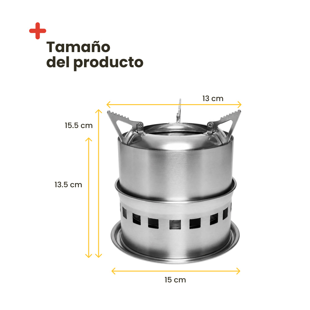 Cocina de leña portátil