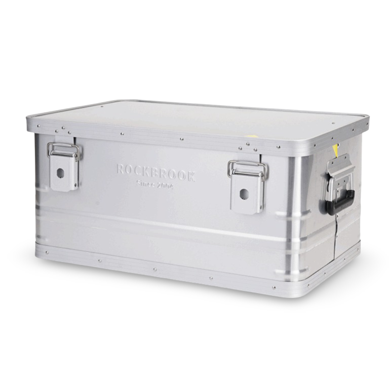 Caja de almacenamiento gris. 30L