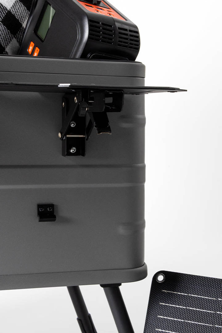 caja almacenamiento gris cierre