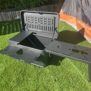 Caja almacenamiento Inuitz negra 30L con mesa 