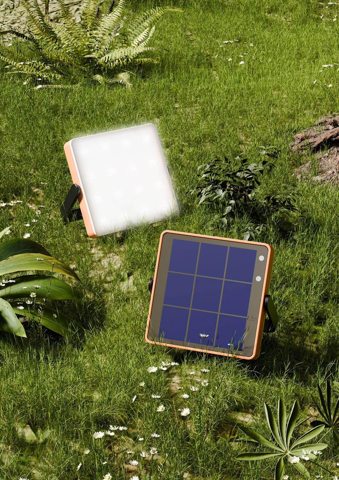 luz led panel solar inuitz