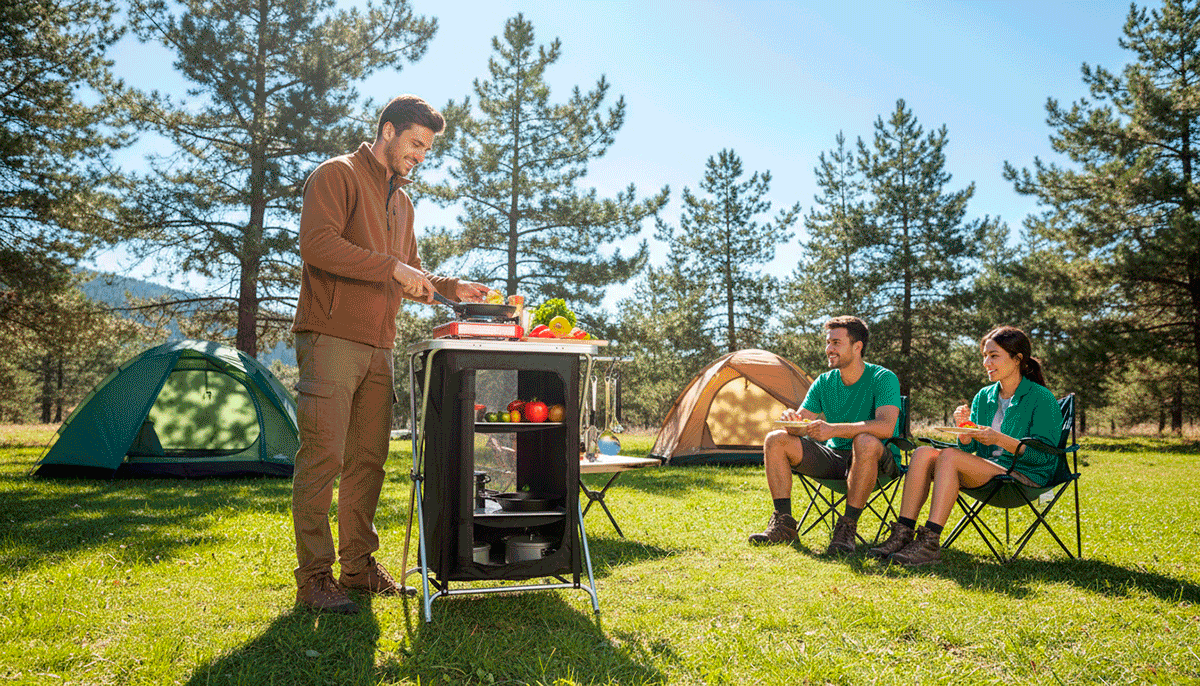 mueble de cocina de camping plegable inuitz
