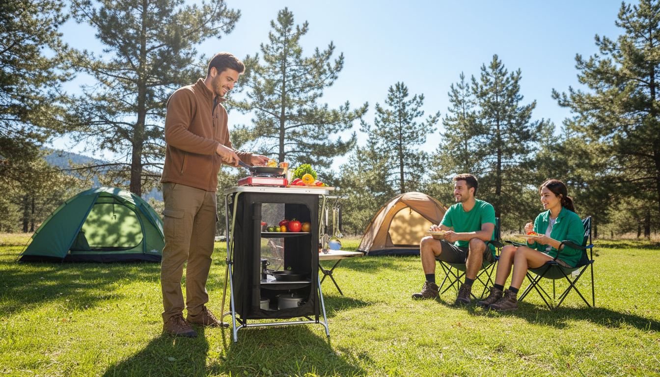 mueble de cocina de camping plegable inuitz