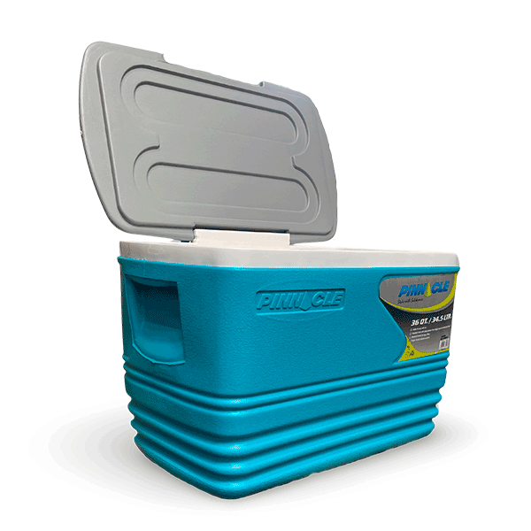 Nevera Portatil Pinnacle 34 litros tapa abierta
