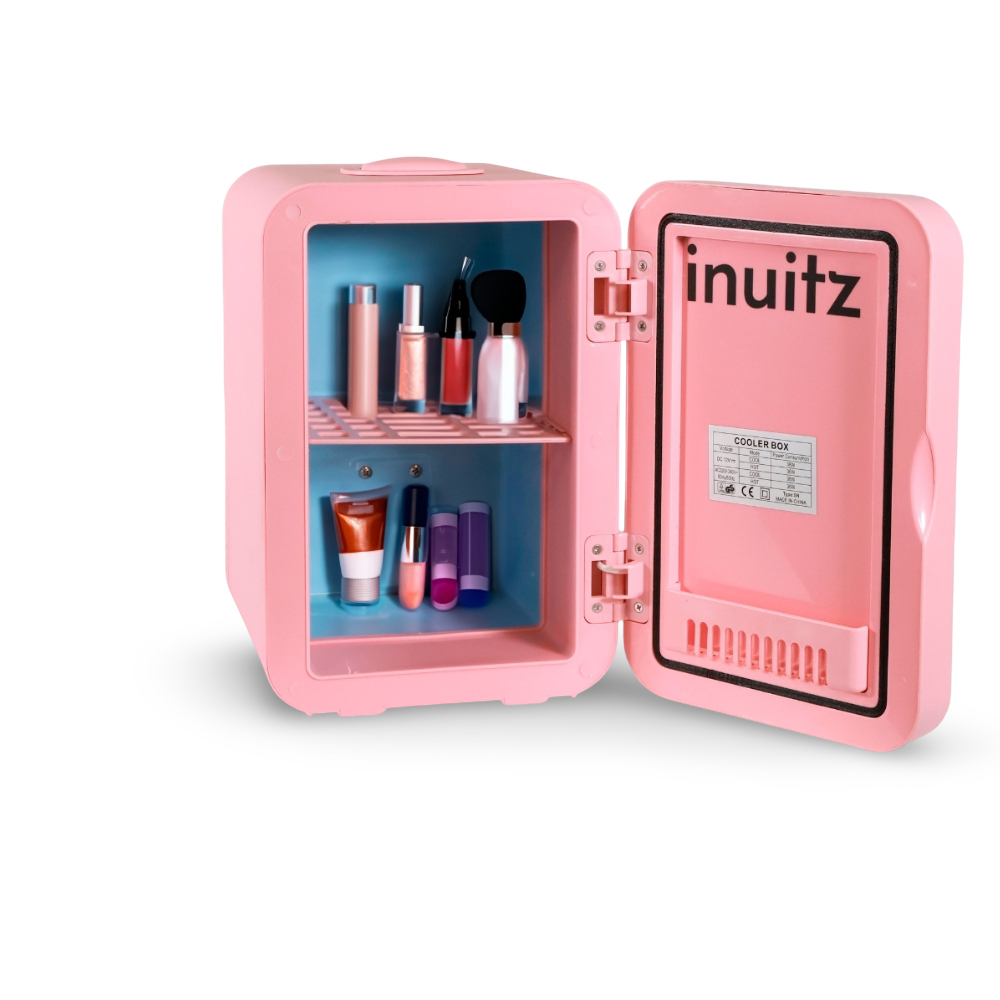 nevera cosmeticos rosa producto