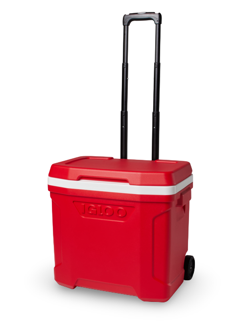 nevera portatil con ruedas igloo 26 litros roja