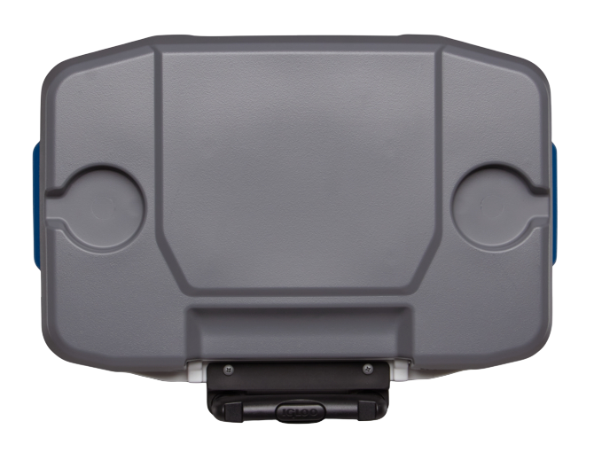 nevera portatil con ruedas igloo 30 litros azul con posavasos