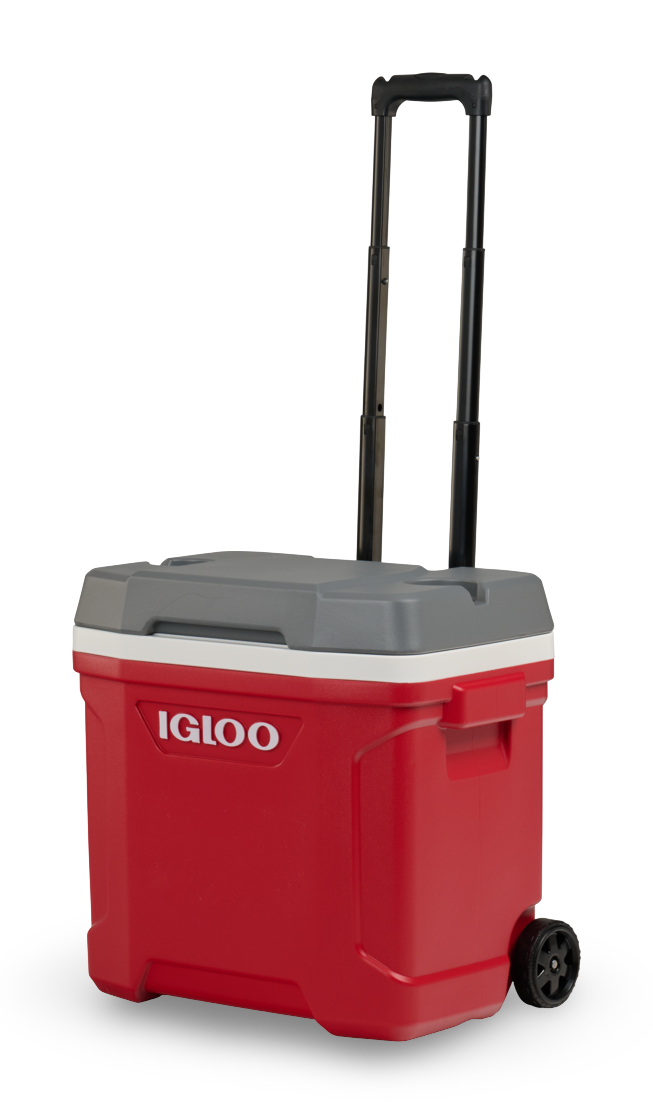 nevera portatil con ruedas roja 30 litros igloo