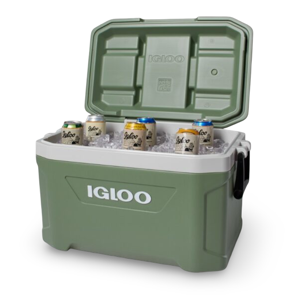 nevera portatil igloo latitude 52 ecocool con hielo