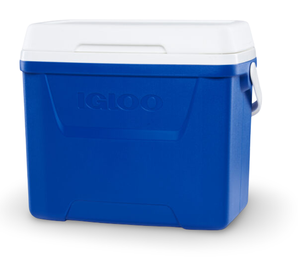 nevera portatil pequeña igloo 26 litros azul