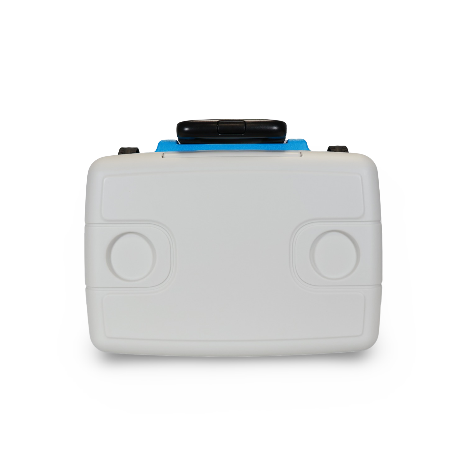 nevera portatil con ruedas inuitz 30 litros azul posavasos