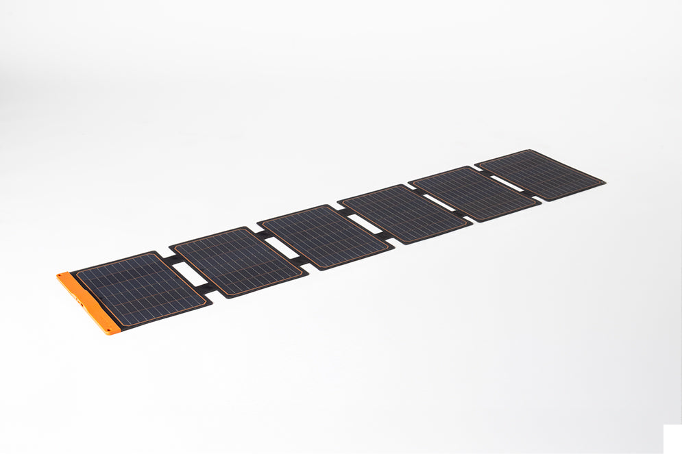 placa solar desplegada