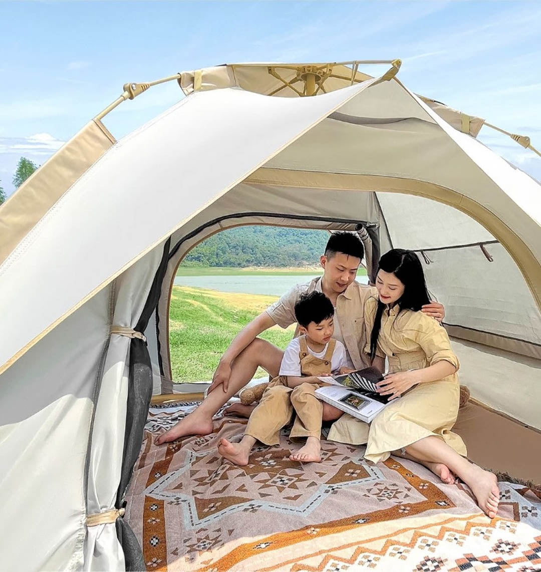 Tienda de campaña dessert en familia